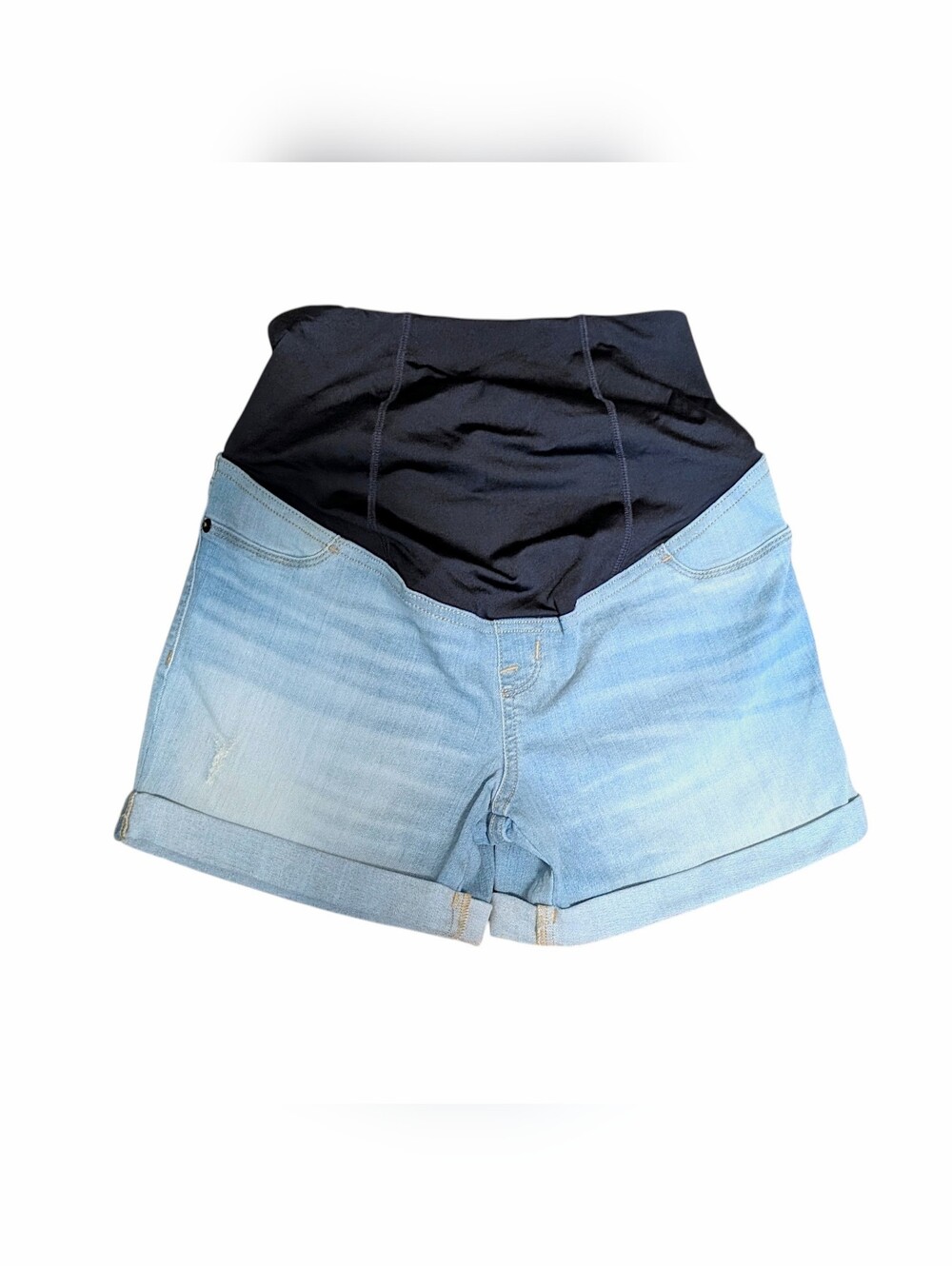 Isabel Maternity Crossover Panel Jean Shorts